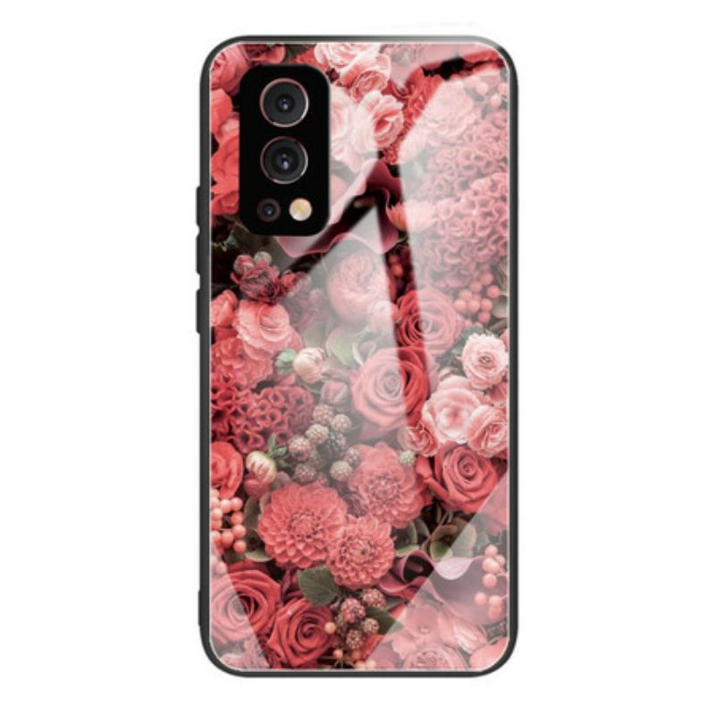 Maskica OnePlus Nord 2 5G Rose Flowers Kaljeno Staklo