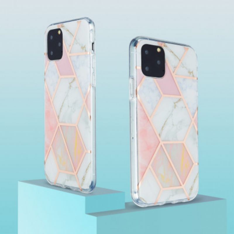 Maskica iPhone 11 Pro Blještavi Geometrijski Mramor