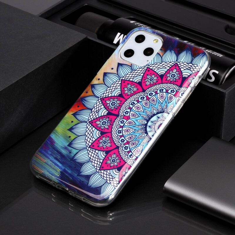 Maskica iPhone 11 Pro Fluorescentna Šarena Mandala