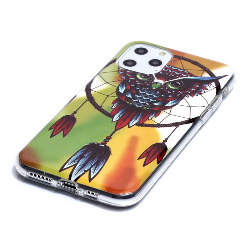 Maskica iPhone 11 Pro Fluorescentna Sova Hvatač Snova