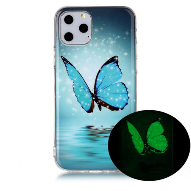 Maskica iPhone 11 Pro Fluorescentni Plavi Leptir