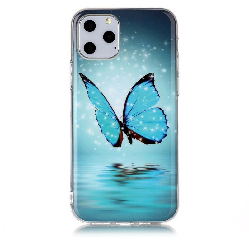 Maskica iPhone 11 Pro Fluorescentni Plavi Leptir