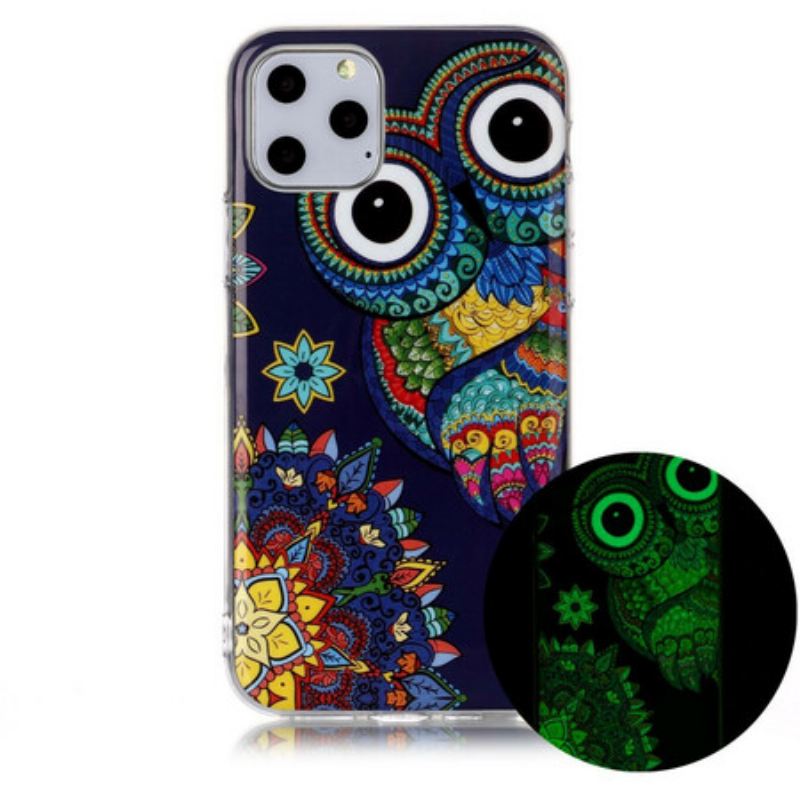 Maskica iPhone 11 Pro Jedinstvena Fluorescentna Sova