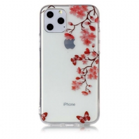 Maskica iPhone 11 Pro Prozirna Grana S Leptirima