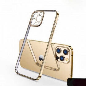 Maskica iPhone 11 Pro Transparent Metal Style Rubovi Sulada