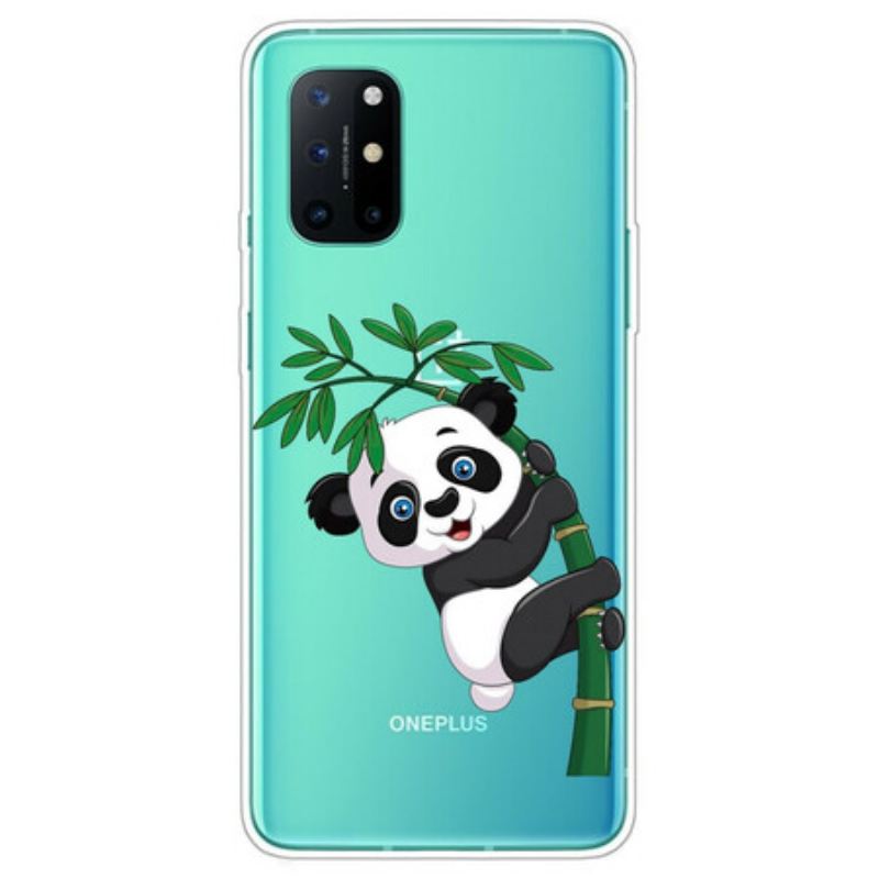 Maskica OnePlus 8T Panda Bez Šavova Na Bambusu