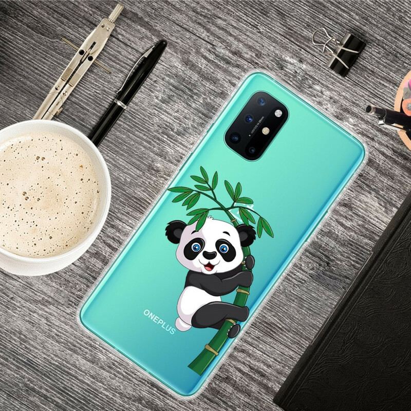 Maskica OnePlus 8T Panda Bez Šavova Na Bambusu