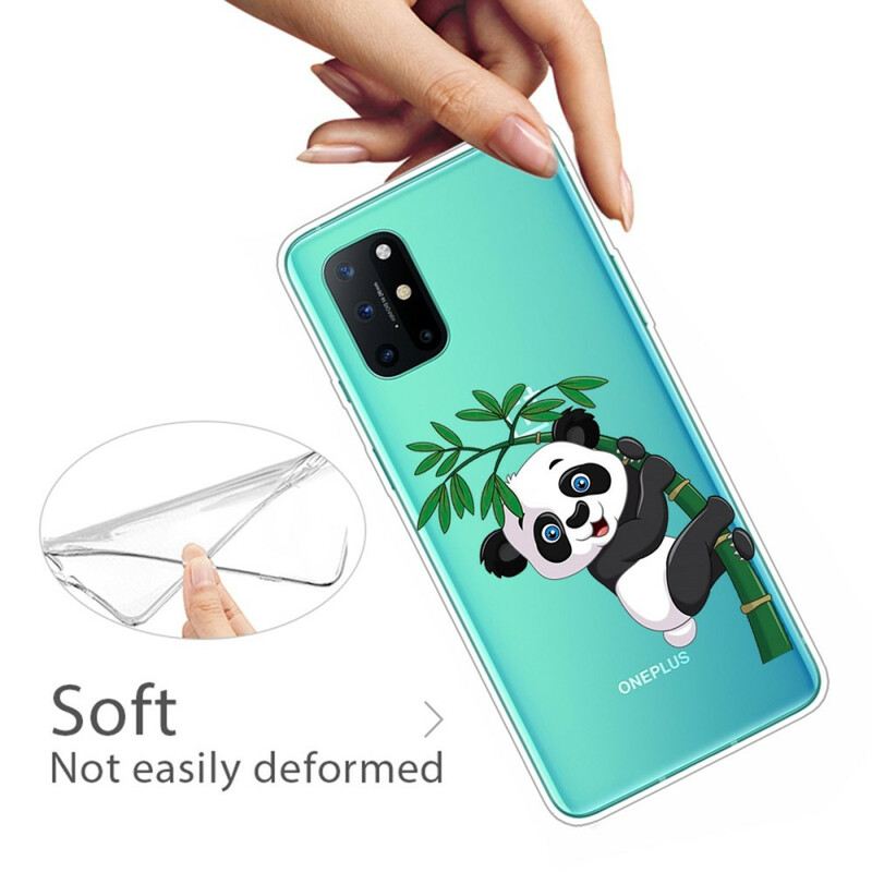 Maskica OnePlus 8T Panda Bez Šavova Na Bambusu