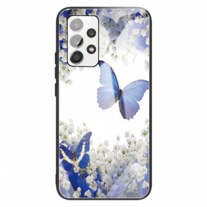 Maskica Samsung Galaxy A13 Butterflies Design Kaljeno Staklo