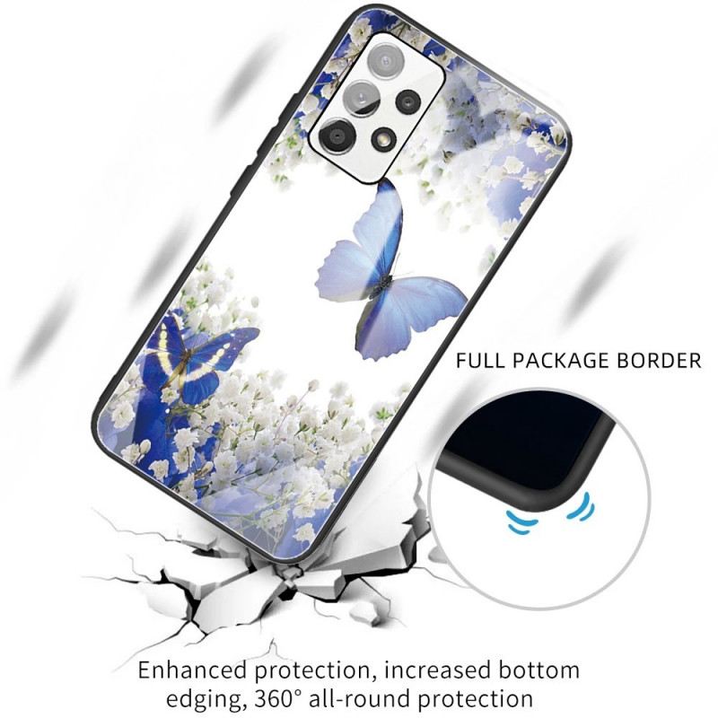 Maskica Samsung Galaxy A13 Butterflies Design Kaljeno Staklo