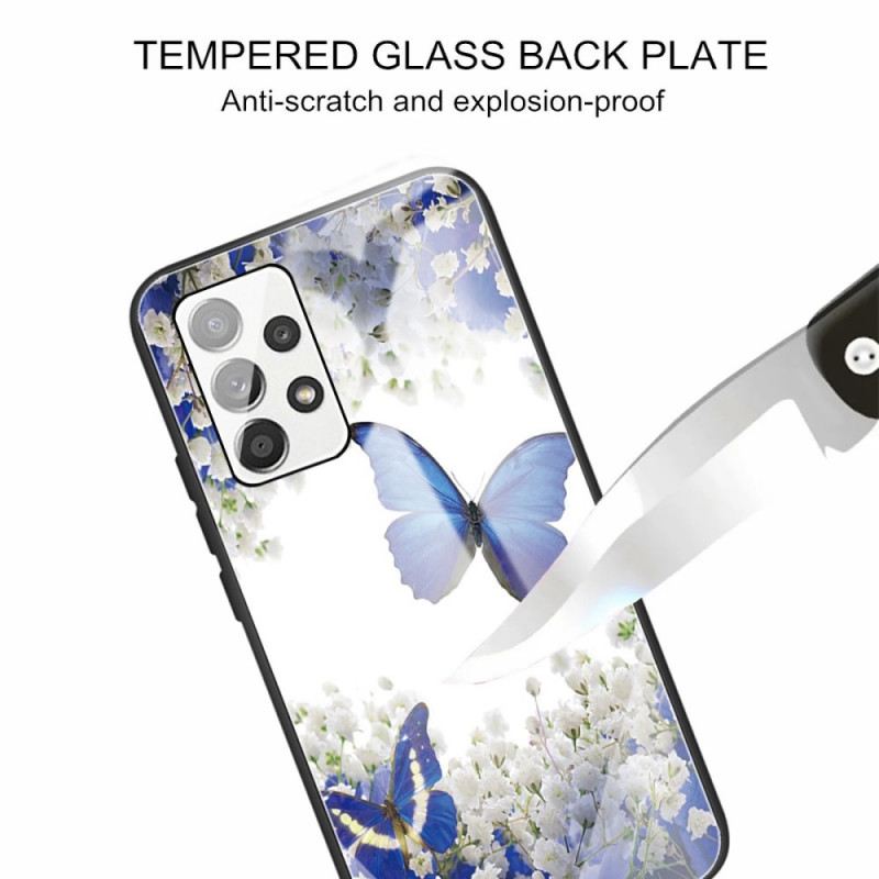 Maskica Samsung Galaxy A13 Butterflies Design Kaljeno Staklo