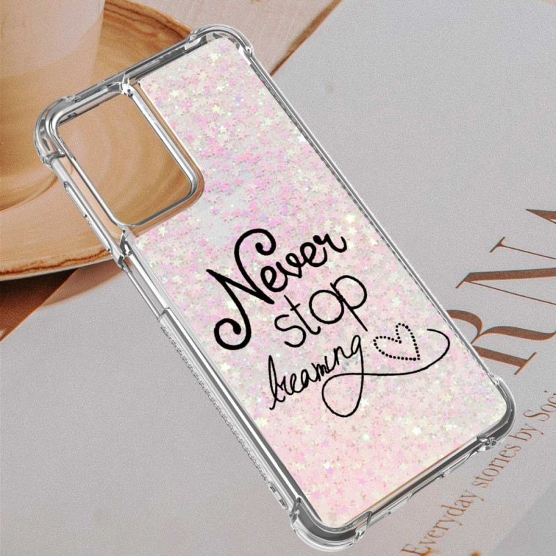 Maskica Samsung Galaxy A13 Never Stop Dreaming Glitter