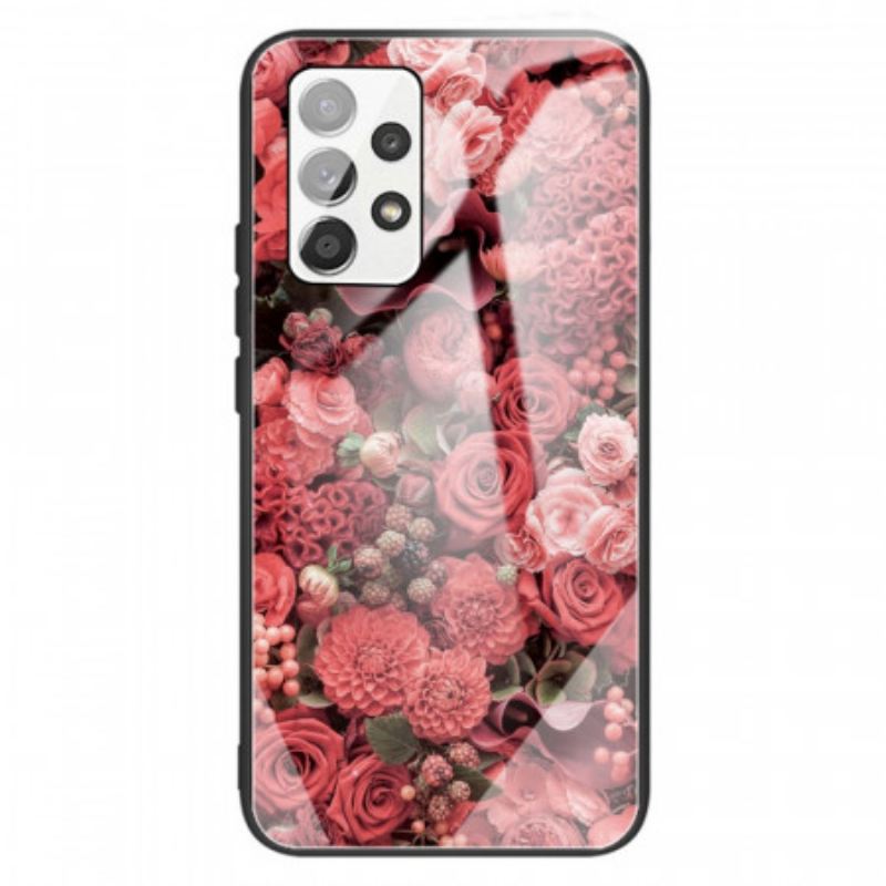 Maskica Samsung Galaxy A13 Rose Flowers Kaljeno Staklo