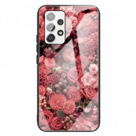 Maskica Samsung Galaxy A13 Rose Flowers Kaljeno Staklo