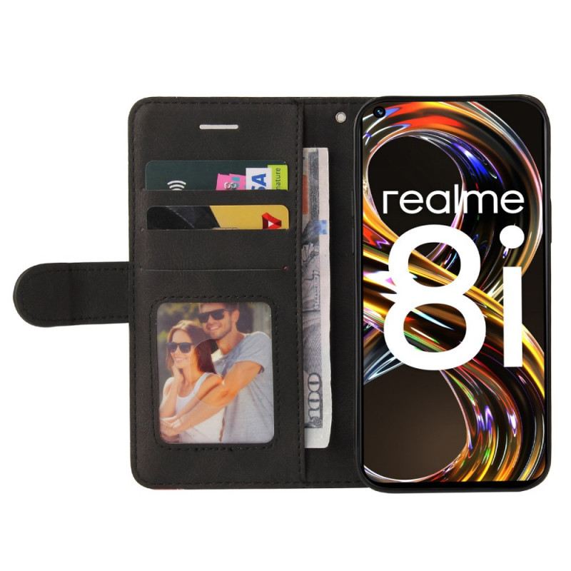 Futrola Realme 8i Dvobojna Prepoznatljiva Umjetna Koža