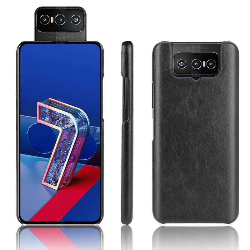 Maskica Asus Zenfone 7 / 7 Pro Litchi Kožni Efekt