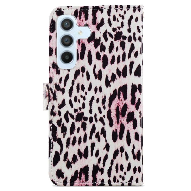 Flip Futrola Samsung Galaxy A34 5G Leopard Print S Remenčićima