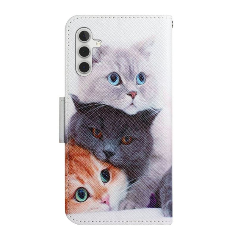 Flip Futrola Samsung Galaxy A34 5G Strappy Cat Family