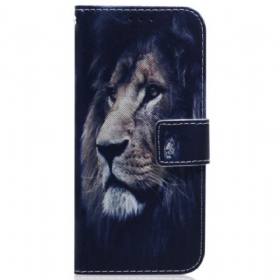 Kožna Futrola Samsung Galaxy A34 5G Lanyard Lion