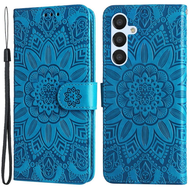 Kožna Futrola Samsung Galaxy A34 5G Mandala Sunce S Uzicom