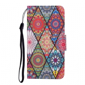 Kožna Futrola Samsung Galaxy A34 5G Patchwork S Remenčićima