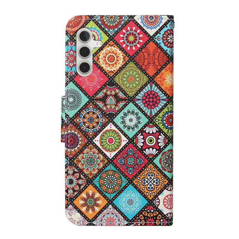 Kožna Futrola Samsung Galaxy A34 5G Patchwork S Remenčićima