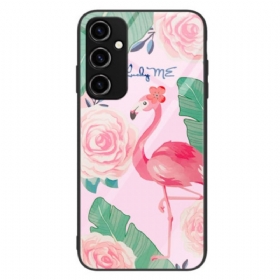 Maskica Samsung Galaxy A34 5G Flamingo Kaljeno Staklo