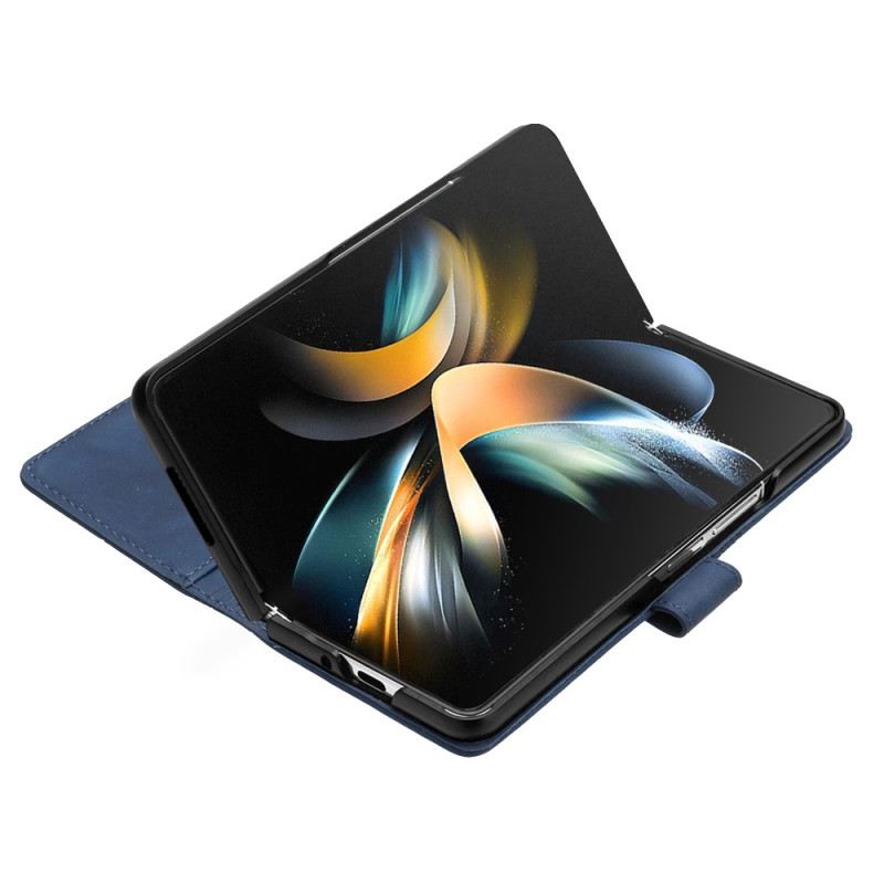 Kožna Futrola Samsung Galaxy Z Fold 5 Uzorak Trokuta