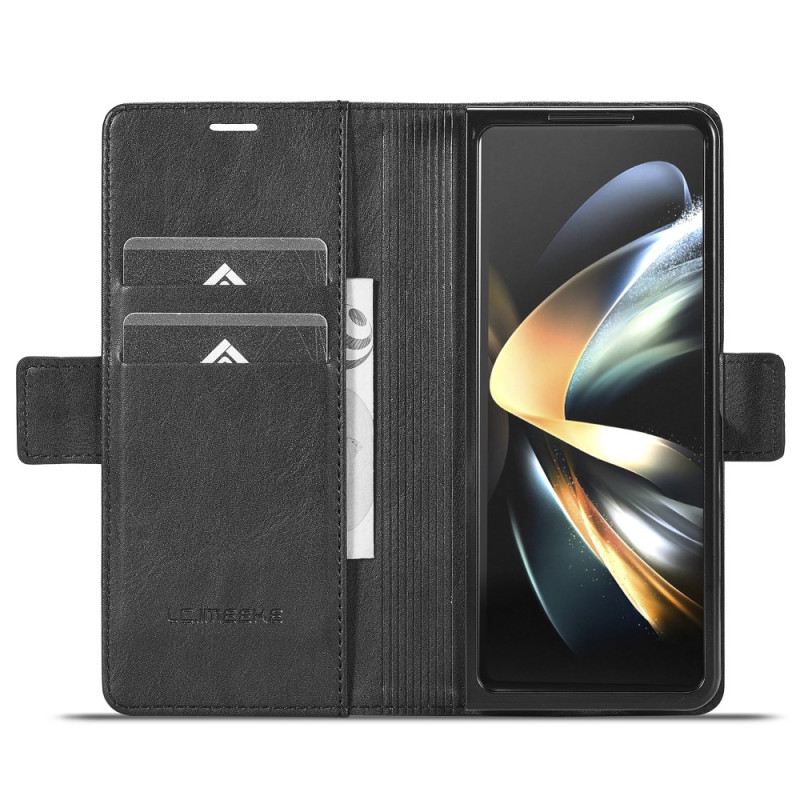 Kožna Futrola Za Samsung Galaxy Z Fold 5 Rfid Kožni Stil Lc.imeeke