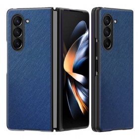 Maskica Samsung Galaxy Z Fold 5 Stil S Efektom Tkane Kože