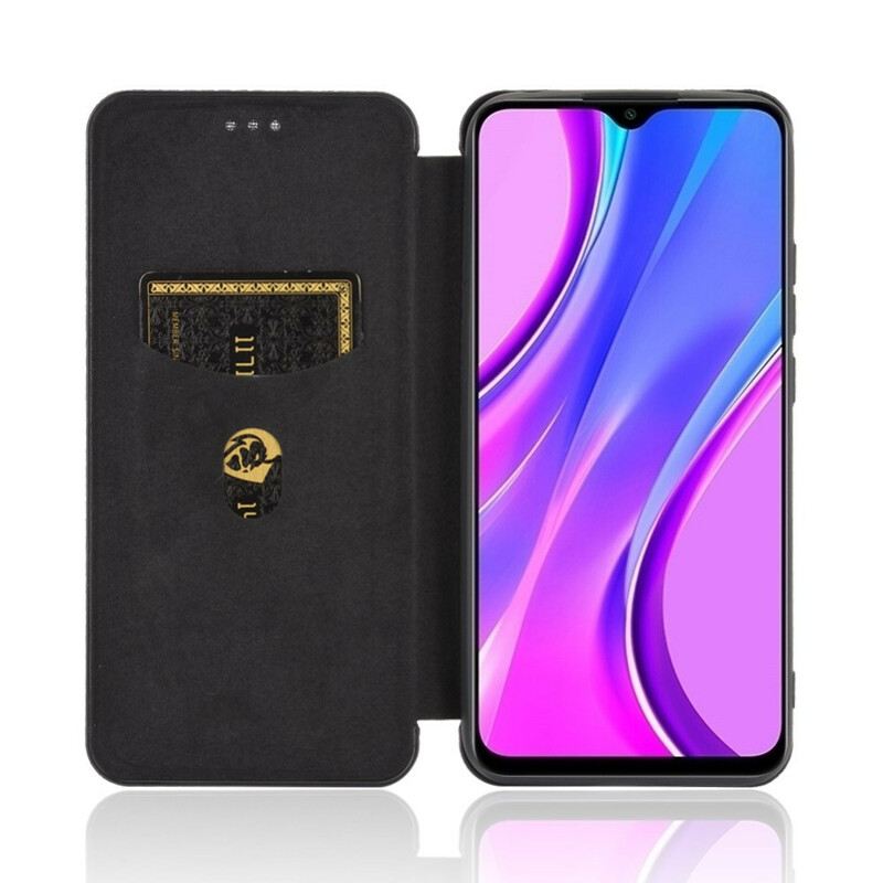 Flip Futrola Xiaomi Redmi 9C Kožna Futrola Karbonski Silikon U Boji