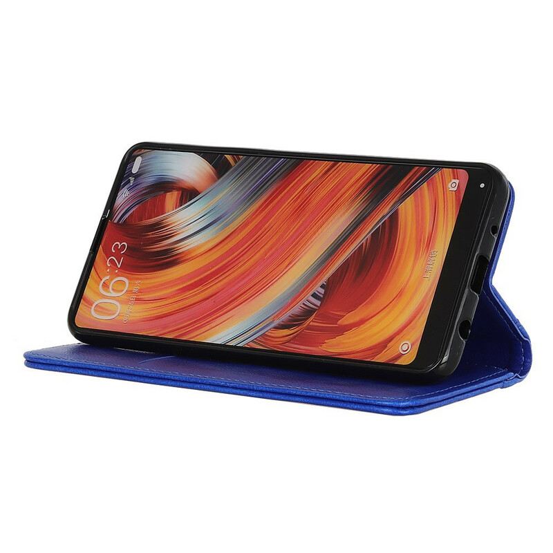 Flip Futrola Xiaomi Redmi 9C Kožna Futrola Litchi Šarm Od Podijeljene Kože