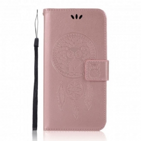 Flip Futrola Xiaomi Redmi 9C Sova S Kožnim Efektom Dreamcatcher