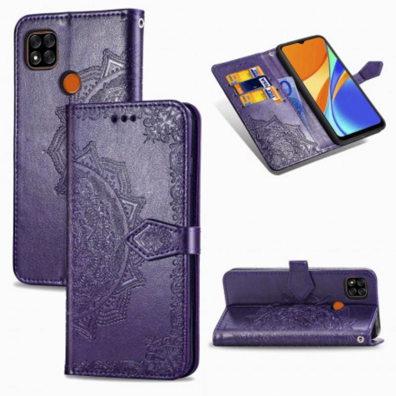 Kožna Futrola Xiaomi Redmi 9C Mandala Srednji Vijek