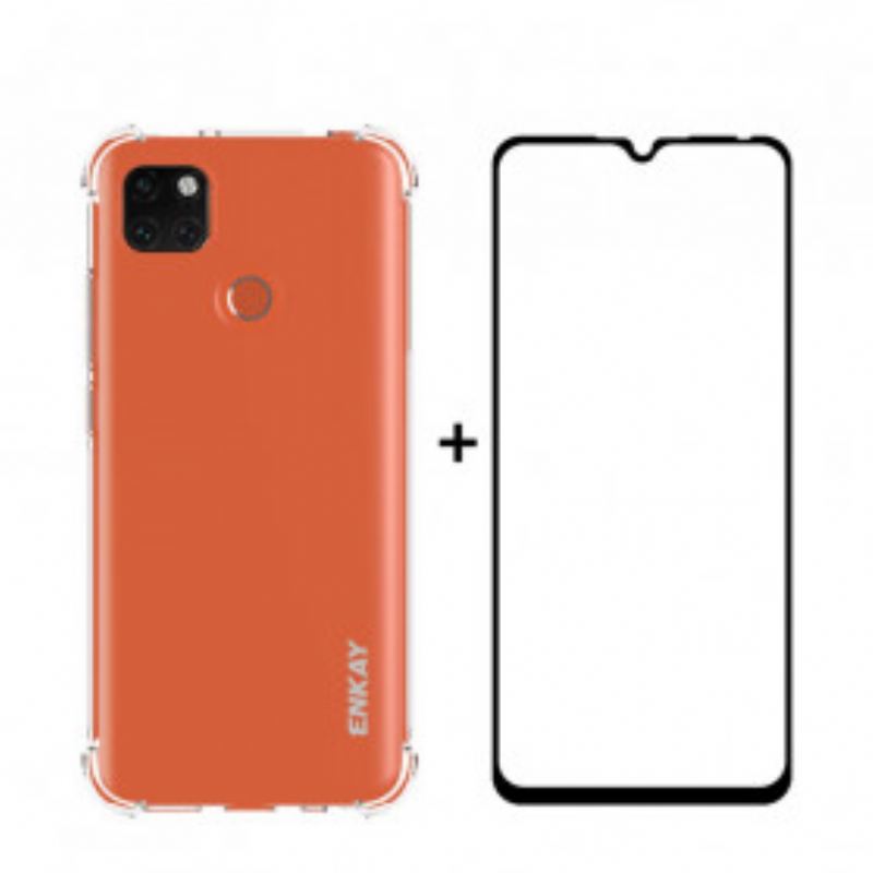 Maskica Xiaomi Redmi 9C Combo I Ekran Od Kaljenog Stakla Enkay