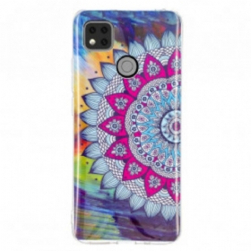 Maskica Xiaomi Redmi 9C Fluorescentna Šarena Mandala