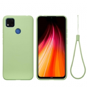 Maskica Xiaomi Redmi 9C Tekući Silikon S Uzicom