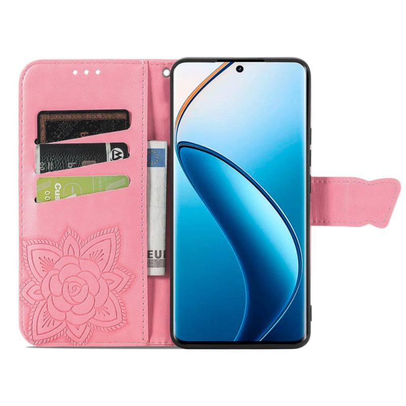 Flip Futrola Realme 12 Pro / 12 Pro Plus Maskice Za Mobitele Veliki Leptir S Remenom