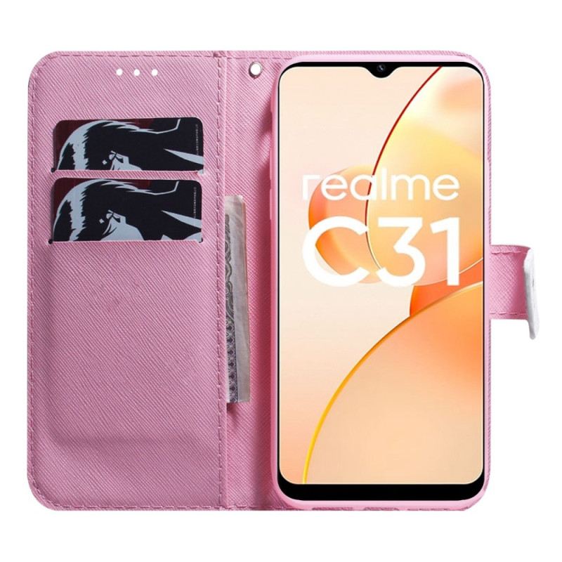 Futrola Realme C31 Ružičasti Cvijet