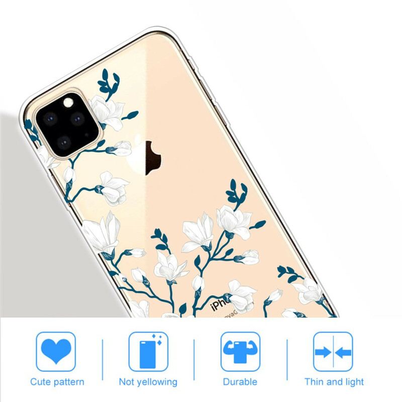 Maskica iPhone 11 Pro Max Bijelo Cvijeće