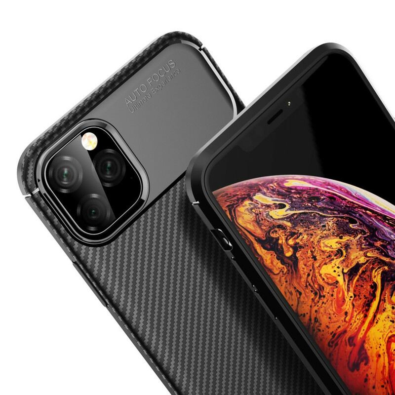 Maskica iPhone 11 Pro Max Fleksibilna Tekstura Karbonskih Vlakana