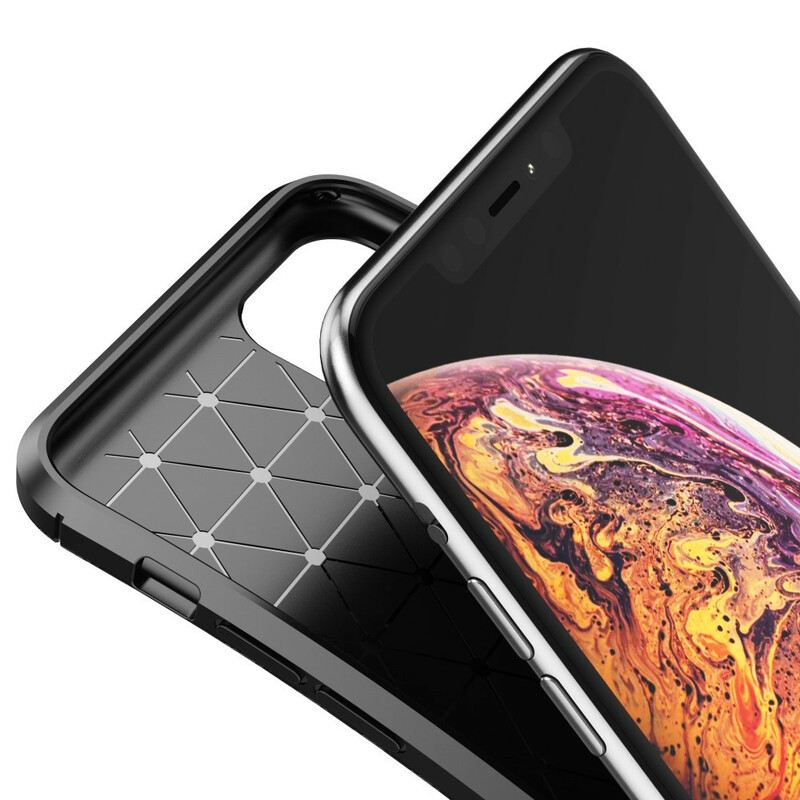 Maskica iPhone 11 Pro Max Fleksibilna Tekstura Karbonskih Vlakana