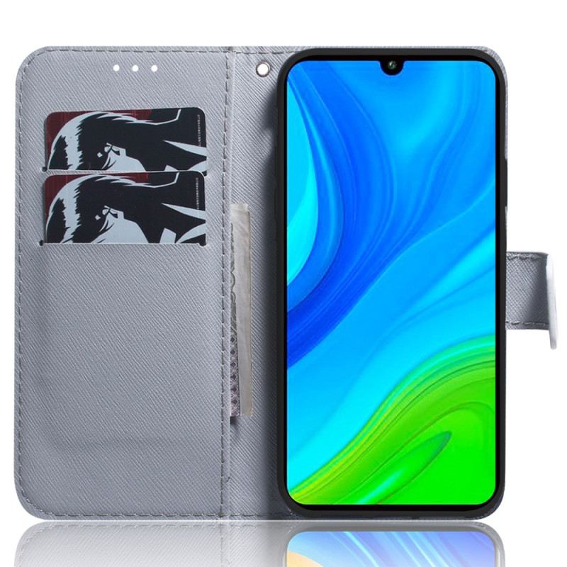 Flip Futrola Xiaomi Redmi Note 12 5G Bijeli Tigar S Remenčićima