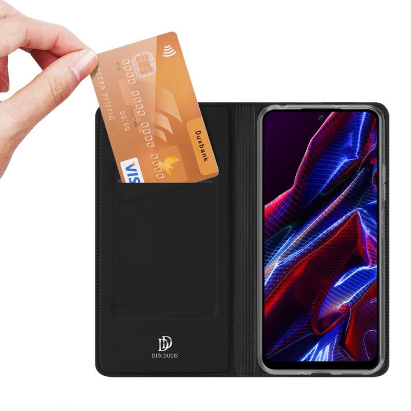 Flip Futrola Xiaomi Redmi Note 12 5G Kožna Futrola Skin-pro Serija Dux Ducis