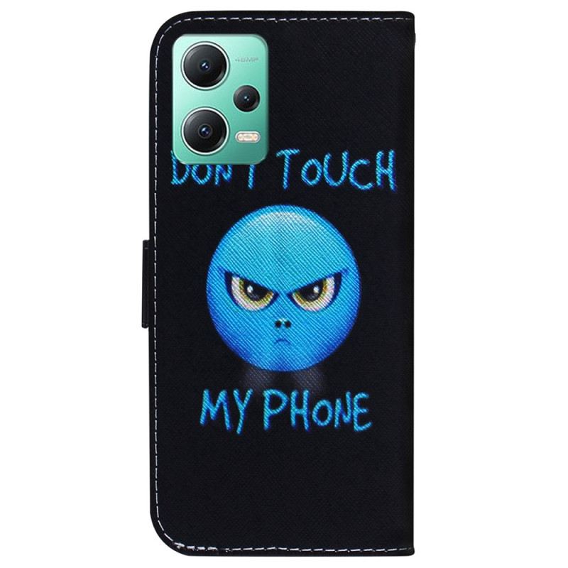 Kožna Futrola Xiaomi Redmi Note 12 5G Emoji Telefon S Vrpcom