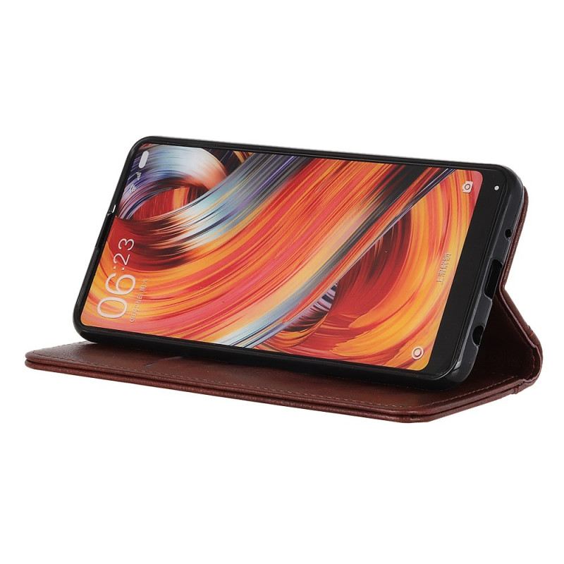 Flip Futrola Moto G73 5G Kožna Futrola Elegantna Podijeljena Koža