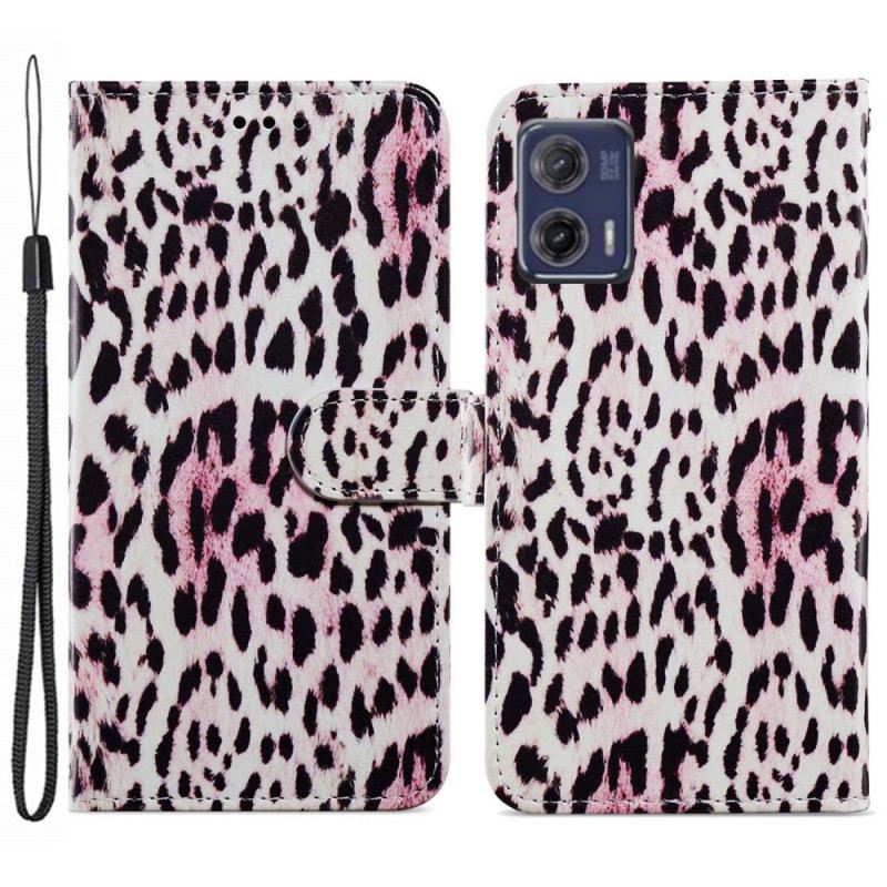 Futrola Moto G73 5G Leopard Stil S Remenčićima