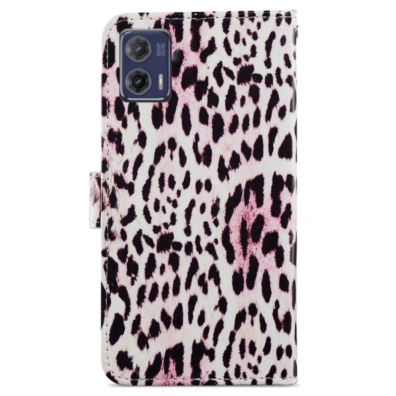 Futrola Moto G73 5G Leopard Stil S Remenčićima