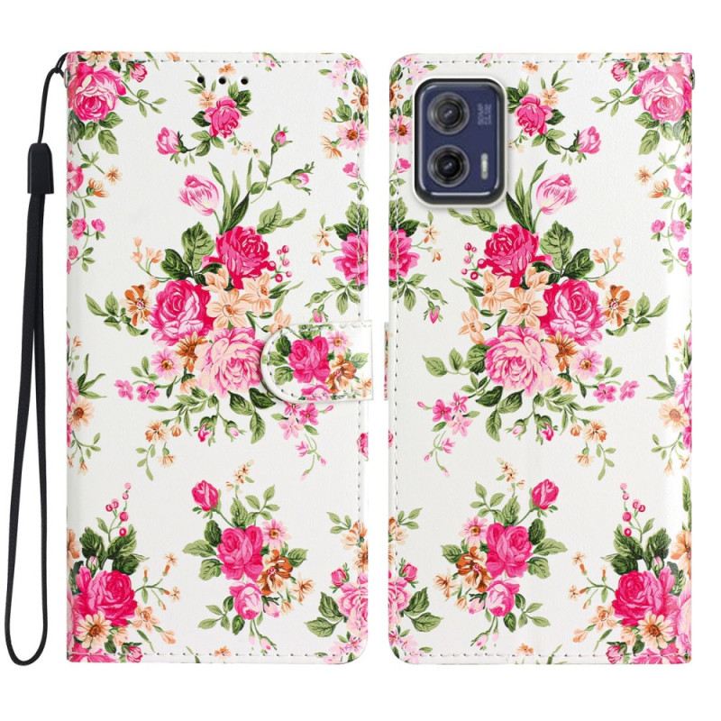 Futrola Moto G73 5G Remen Liberty Flowers