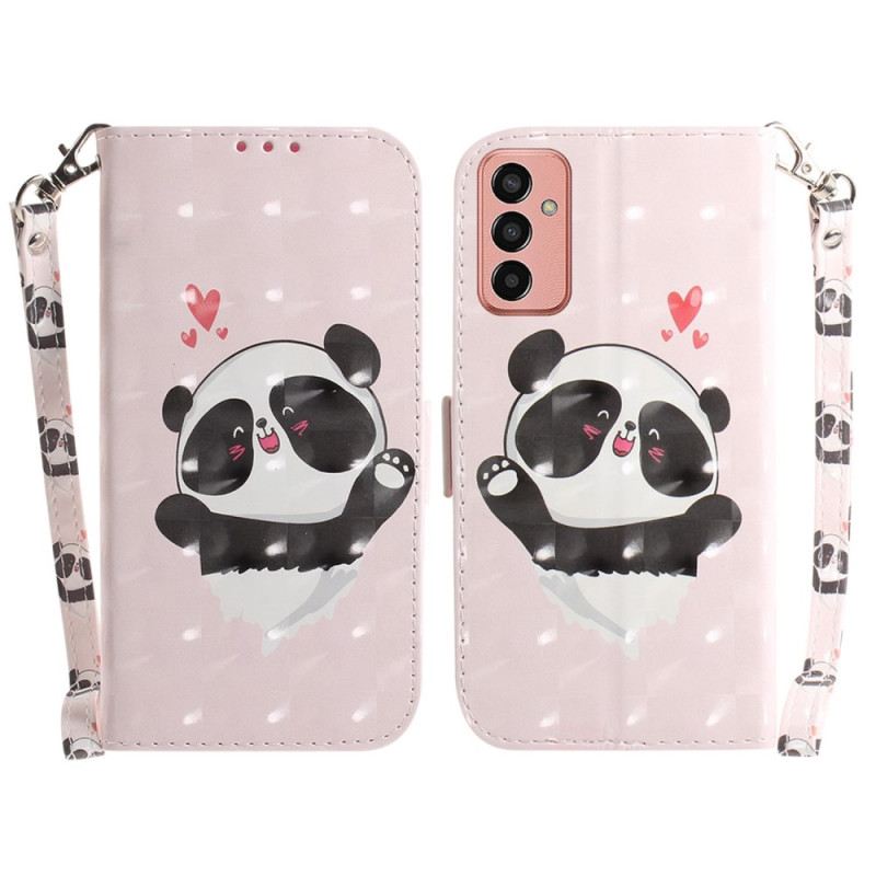 Futrola Samsung Galaxy M13 Love Panda With Lanyard